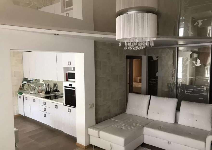 Двухуровневый потолок в гостиную, фото 3